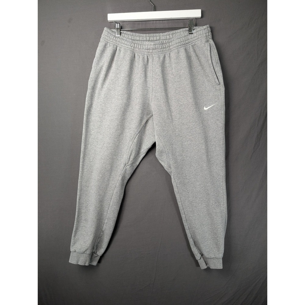 Nike Mens Gray Fleece Cuffed Sweatpants BV2671-063 Size XL